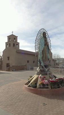 A statue of the Guadalupe image we all know and love (it also showed up on the wall of the ashram in Española